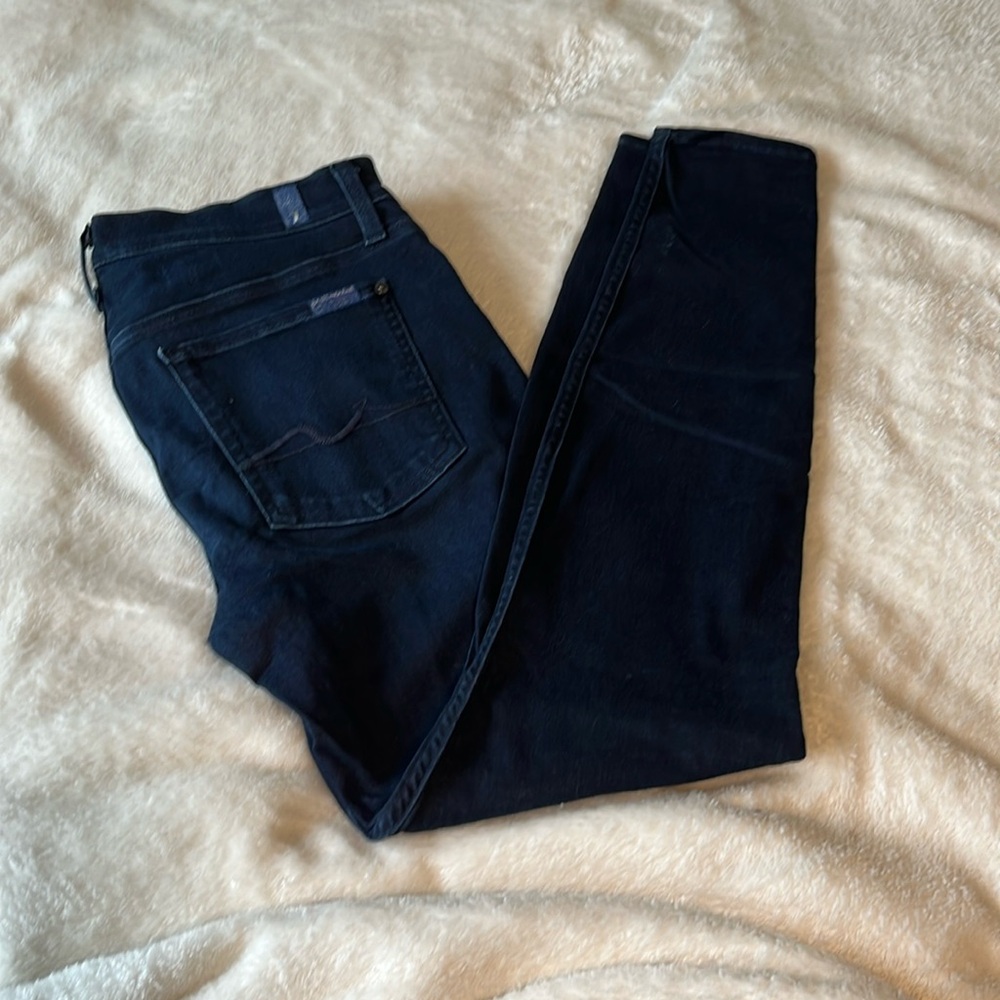 Like new skinny jean dark blue almost black - W32